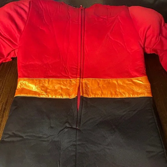 Disney‎ The Incredibles Halloween Costume Kids Large Super Hero Red Black Gloves - Picture 8 of 10